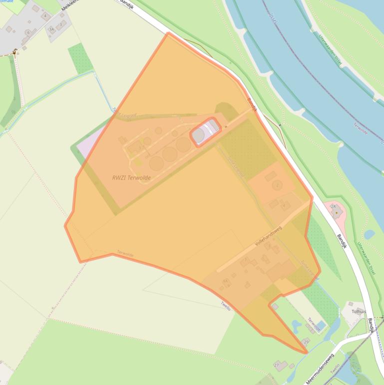 Kaart van postcodegebied 7396BW.