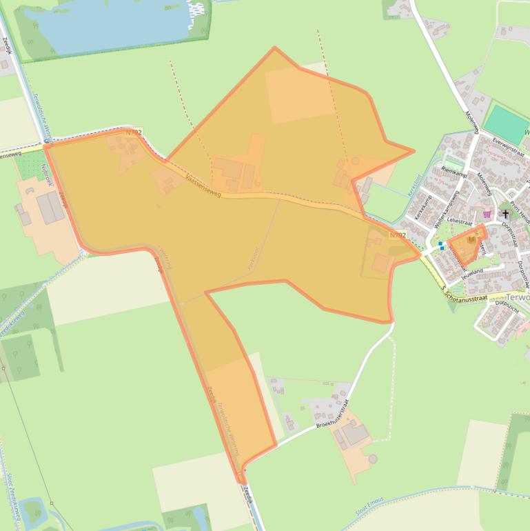 Kaart van postcodegebied 7396NA.