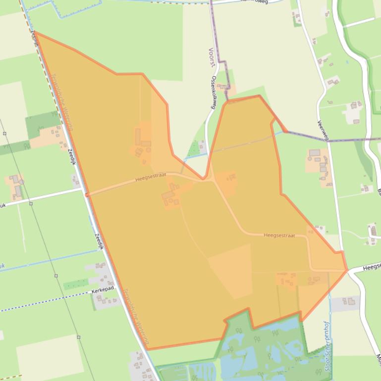 Kaart van postcodegebied 7396NG.