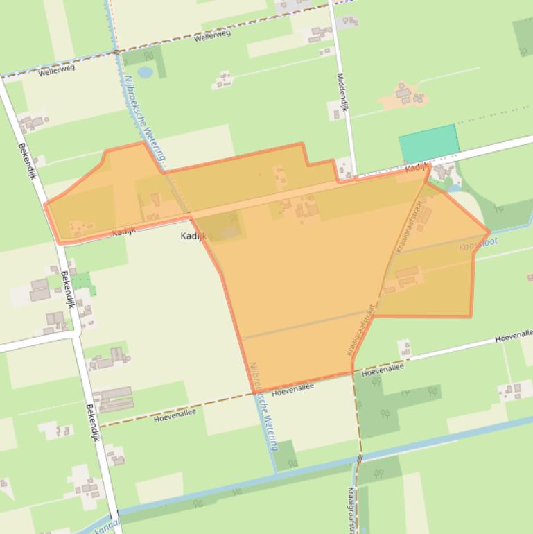 Kaart van postcodegebied 7396NK.