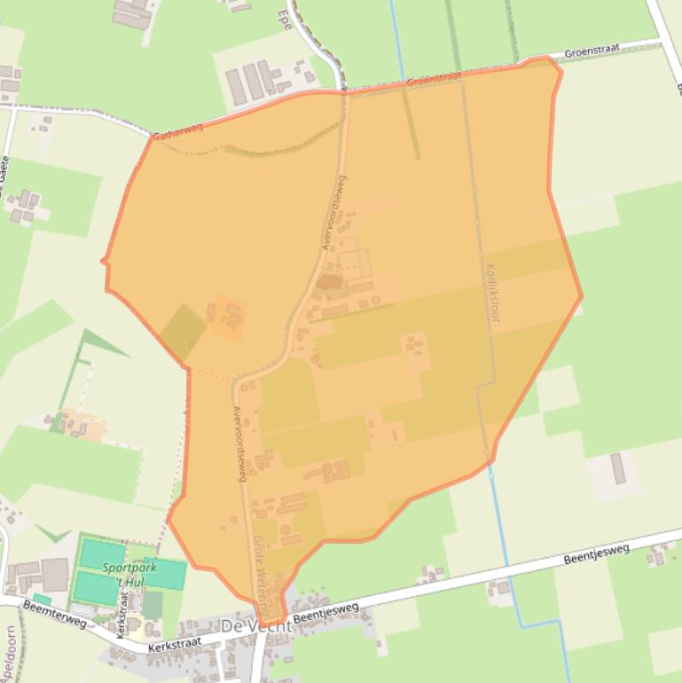 Kaart van postcodegebied 7396PE.