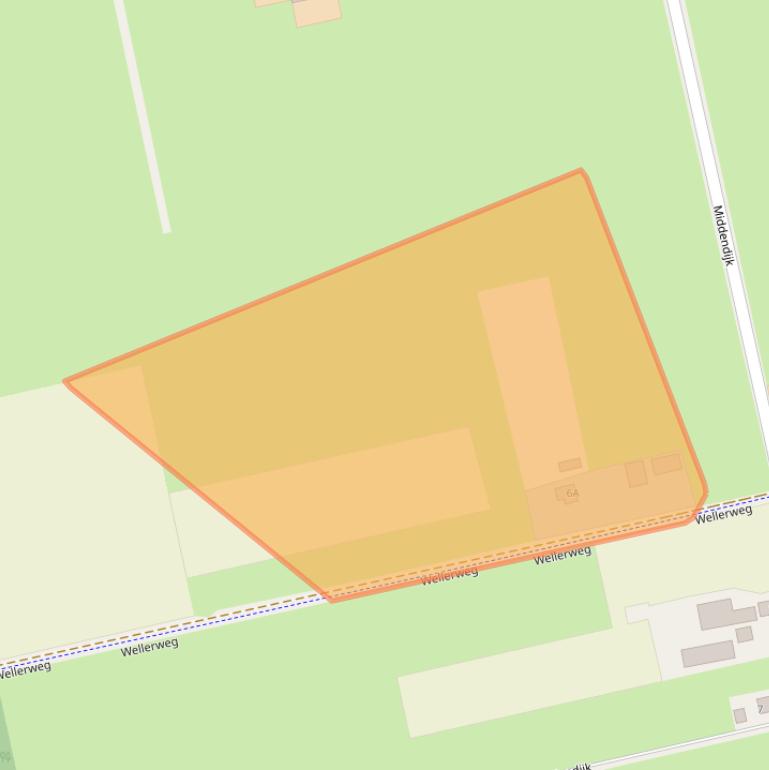 Kaart van postcodegebied 7397NG.