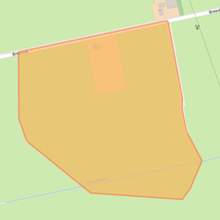 Kaart van postcodegebied 7397NX.