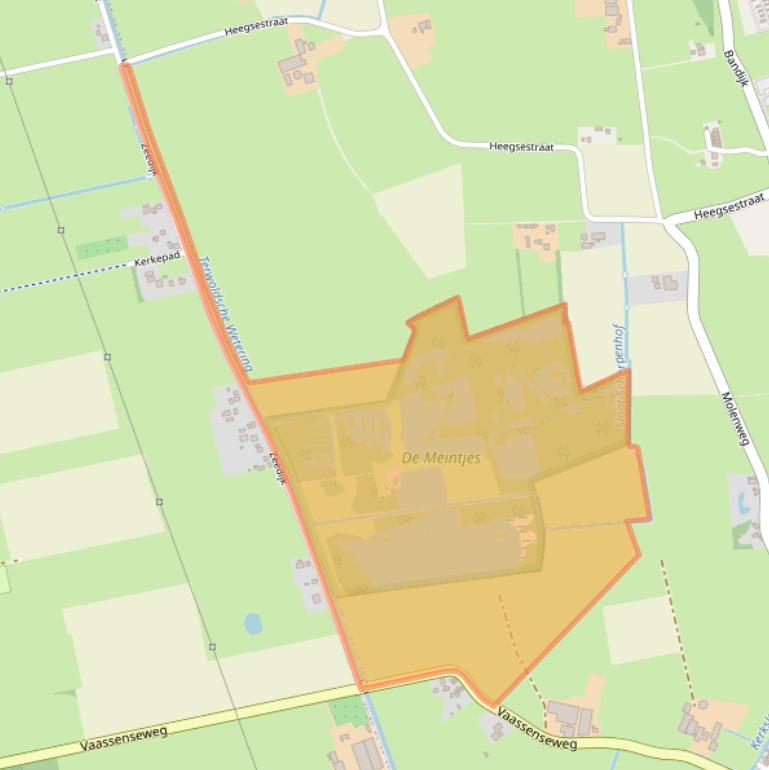 Kaart van postcodegebied 7397NZ.