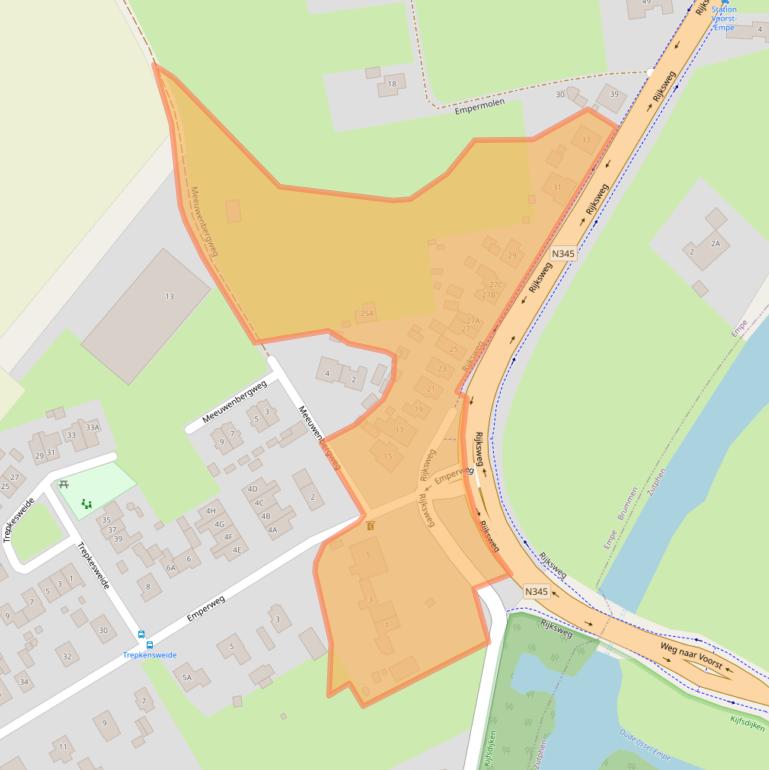 Kaart van postcodegebied 7399AB.