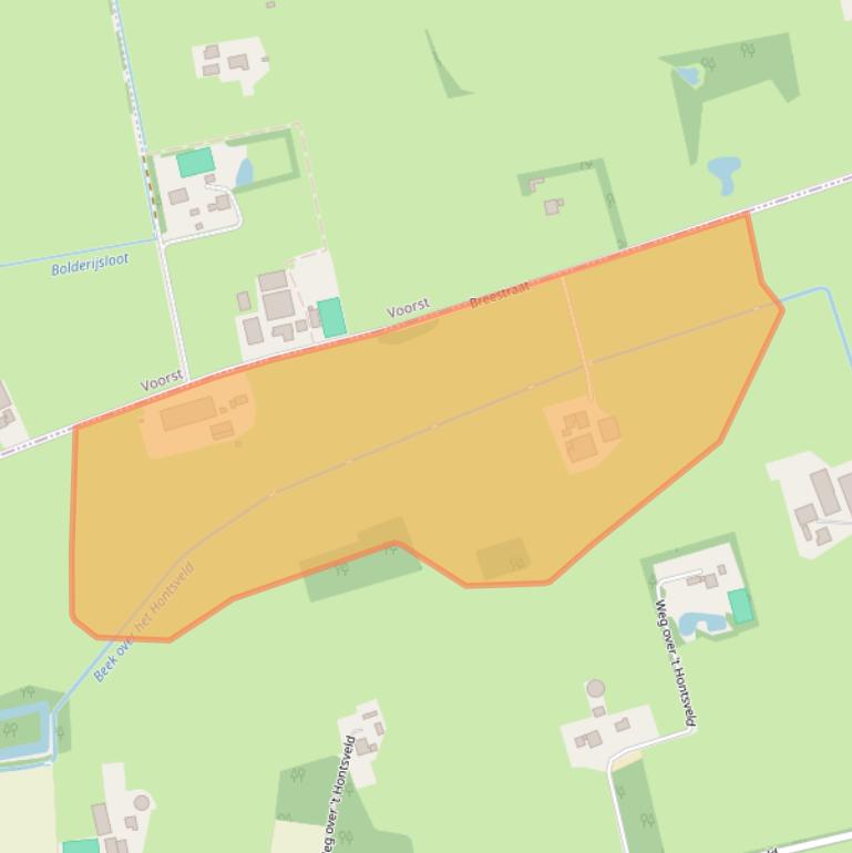 Kaart van postcodegebied 7399RE.