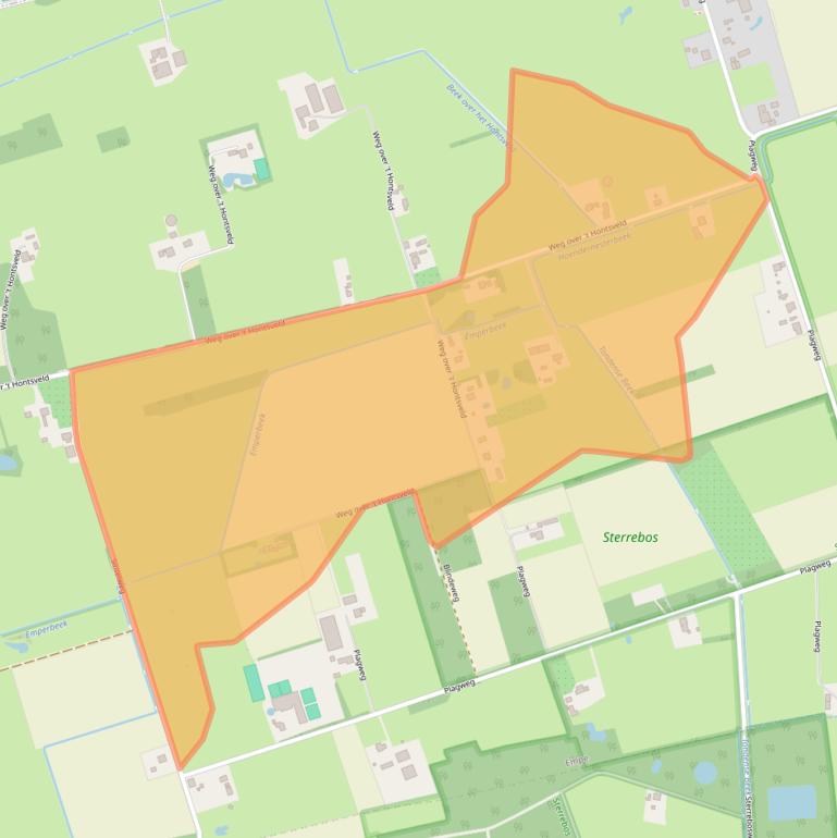 Kaart van postcodegebied 7399RH.