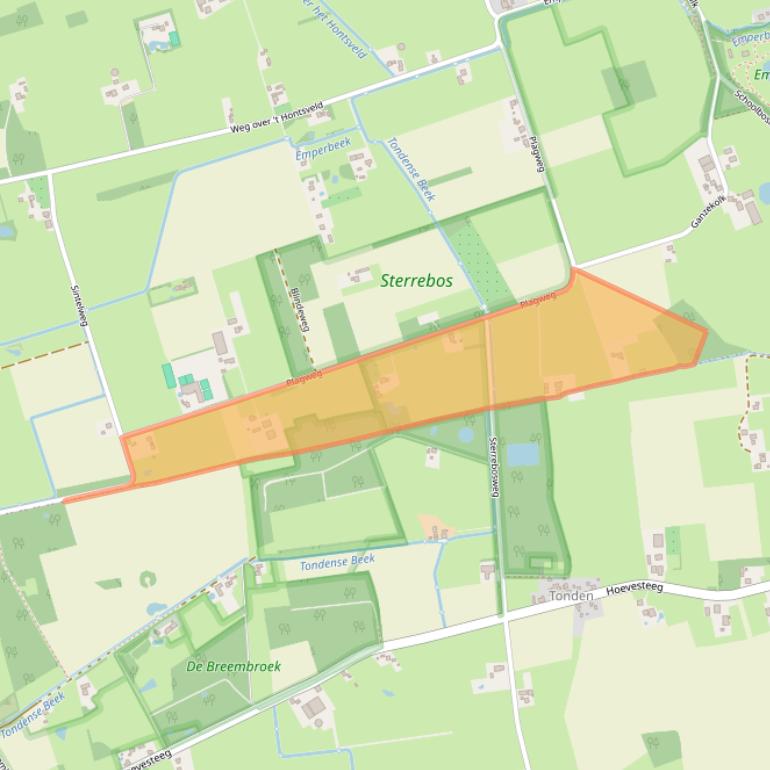 Kaart van postcodegebied 7399RL.