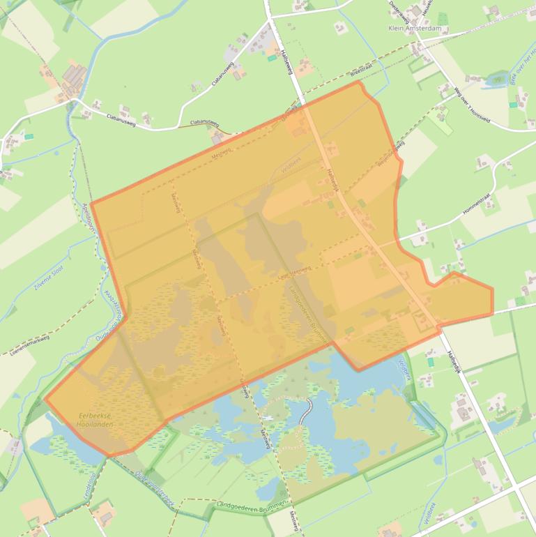 Kaart van postcodegebied 7399RP.