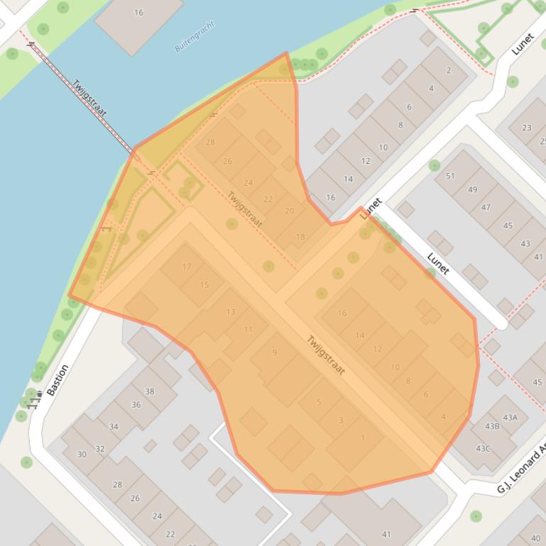 Kaart van postcodegebied 7411AR.