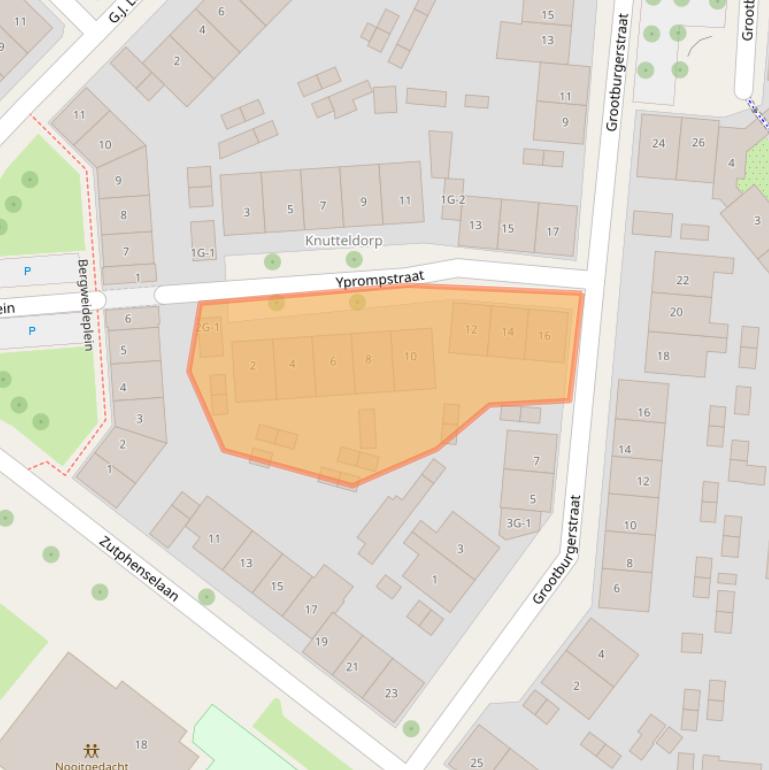 Kaart van postcodegebied 7411AZ.