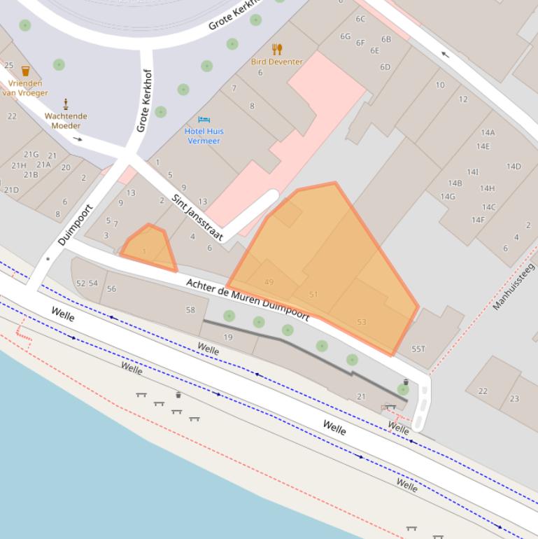 Kaart van postcodegebied 7411CD.