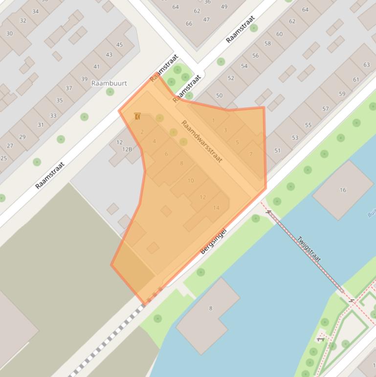 Kaart van postcodegebied 7411CR.