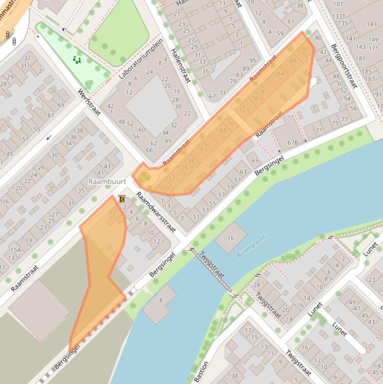 Kaart van postcodegebied 7411CW.