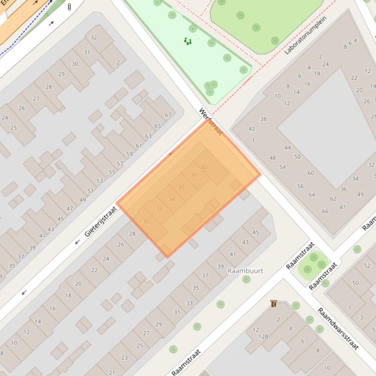 Kaart van postcodegebied 7411ED.