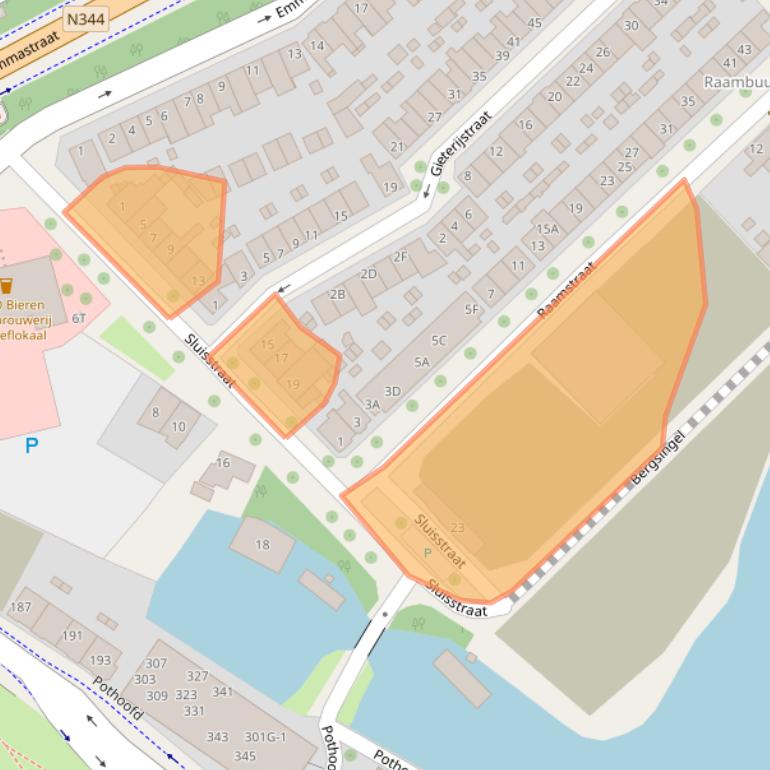 Kaart van postcodegebied 7411EE.