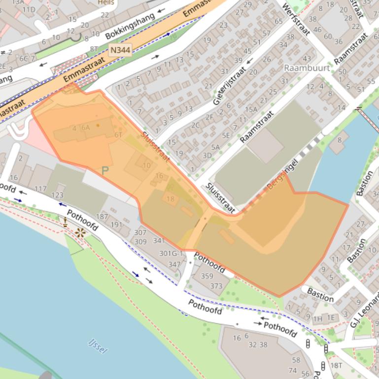 Kaart van postcodegebied 7411EG.