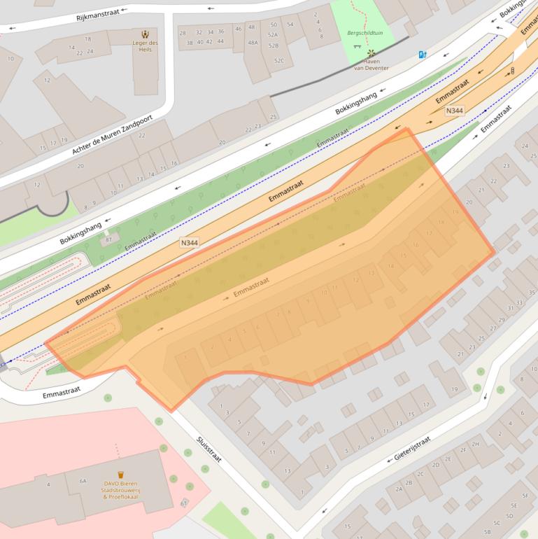 Kaart van postcodegebied 7411EJ.