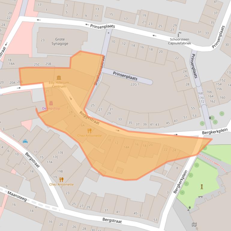 Kaart van postcodegebied 7411EP.