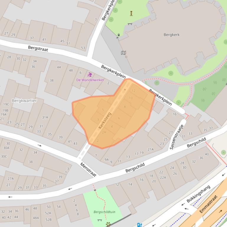 Kaart van postcodegebied 7411EW.