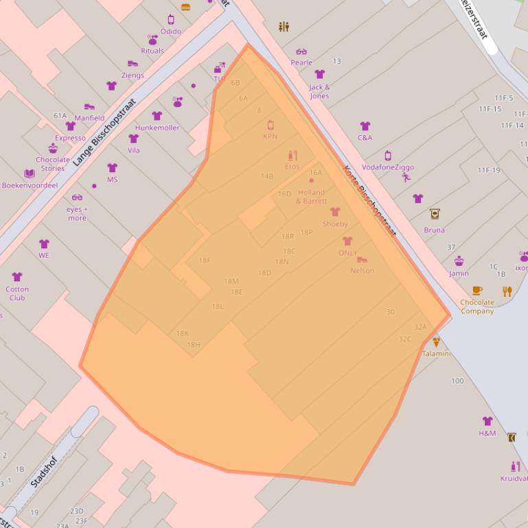 Kaart van postcodegebied 7411HK.