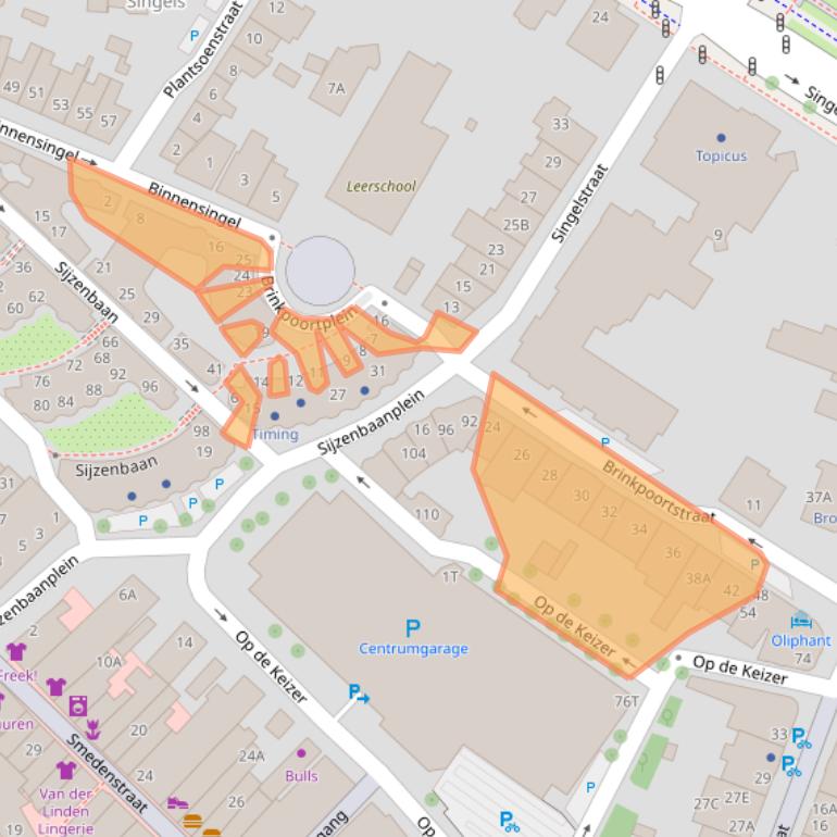 Kaart van postcodegebied 7411HS.