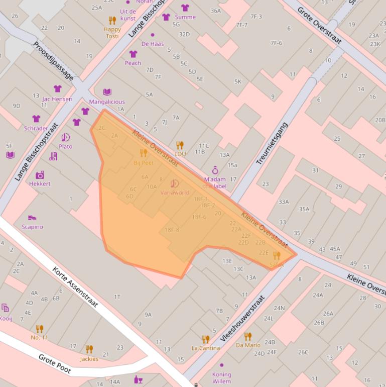 Kaart van postcodegebied 7411JL.