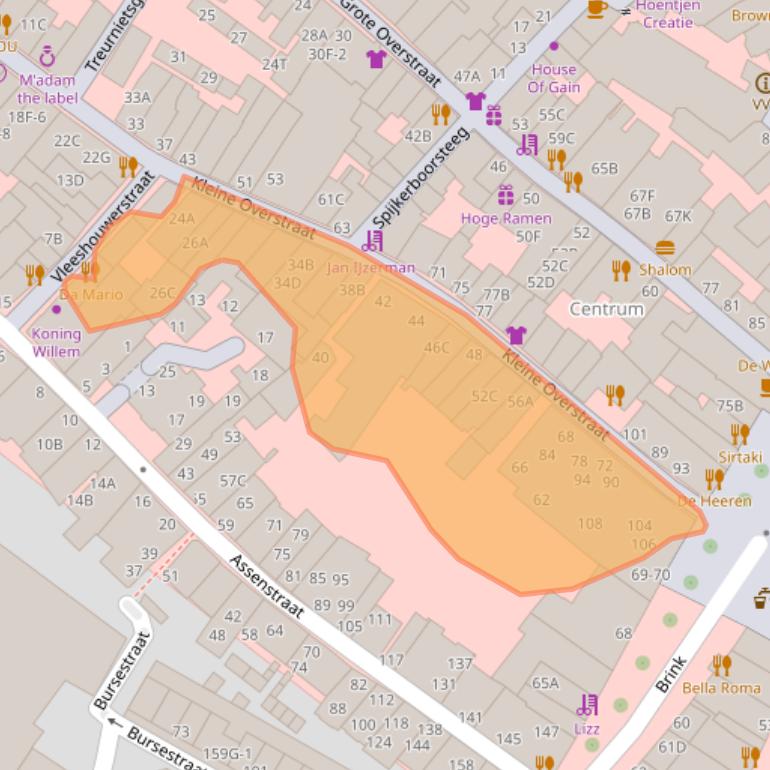 Kaart van postcodegebied 7411JM.