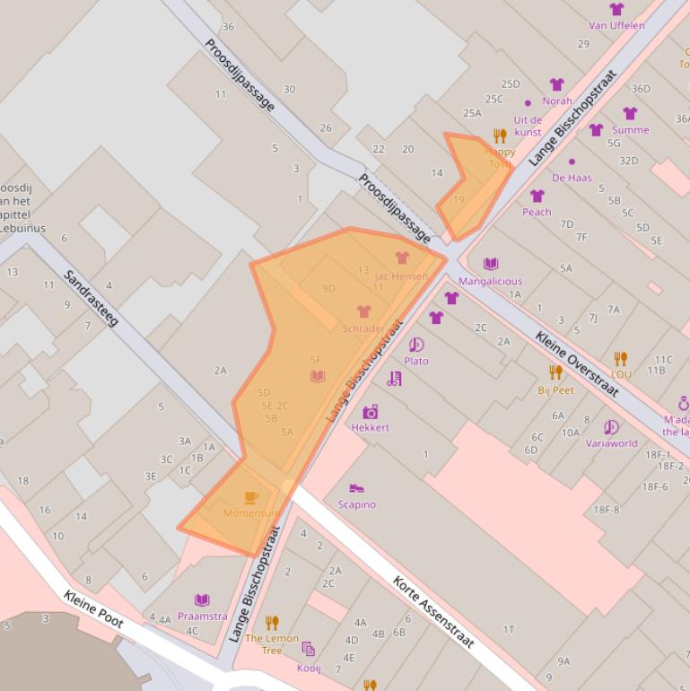 Kaart van postcodegebied 7411KG.
