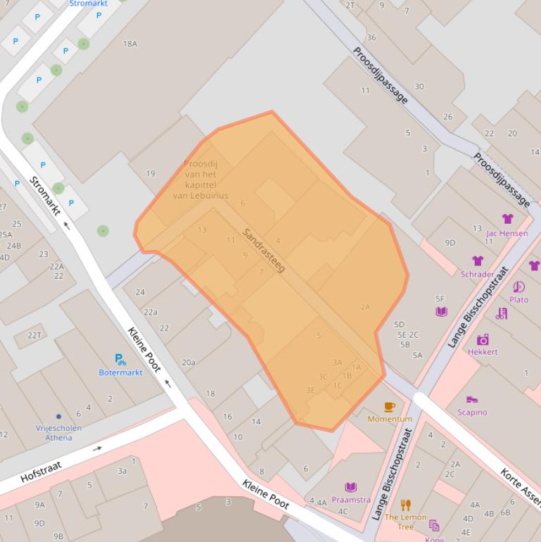 Kaart van postcodegebied 7411KS.