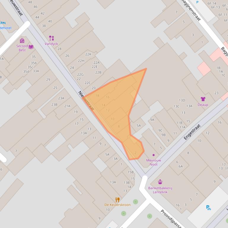 Kaart van postcodegebied 7411LL.