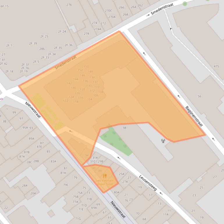 Kaart van postcodegebied 7411LP.