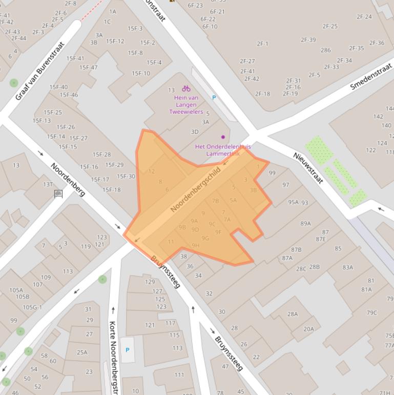 Kaart van postcodegebied 7411LR.