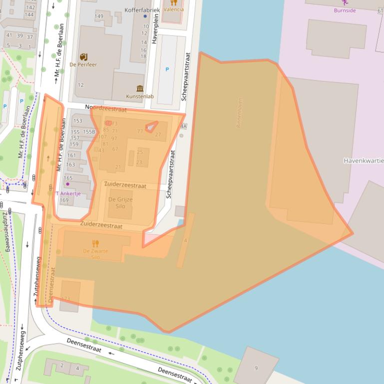 Kaart van postcodegebied 7411MC.