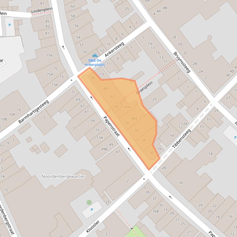 Kaart van postcodegebied 7411NE.