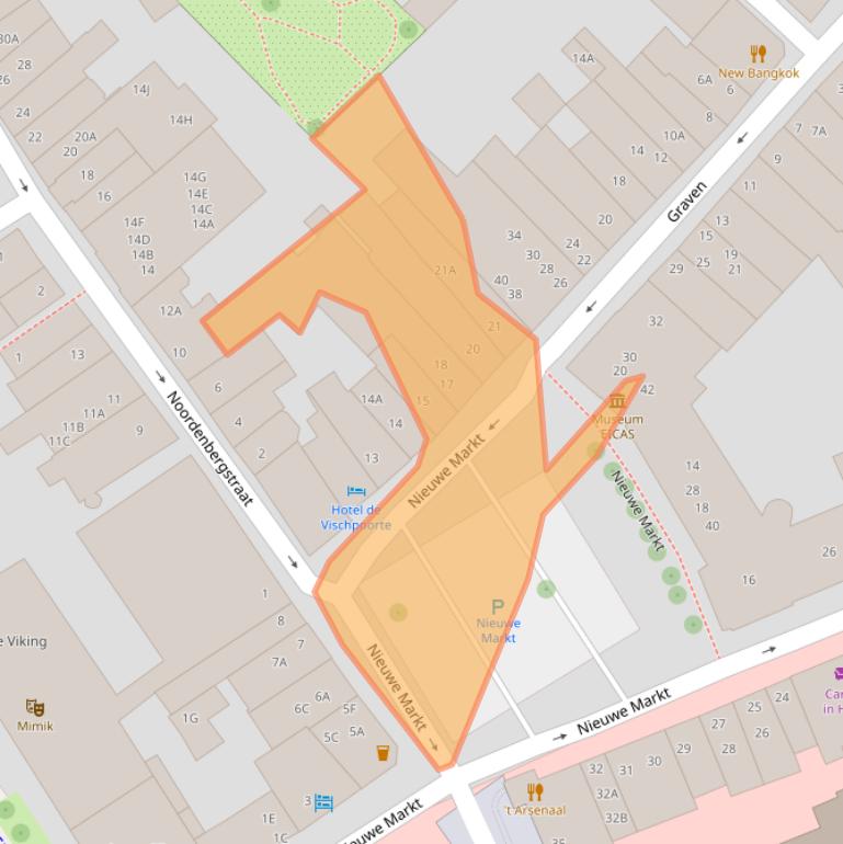 Kaart van postcodegebied 7411PB.