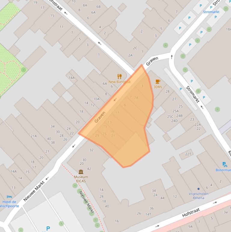 Kaart van postcodegebied 7411PG.