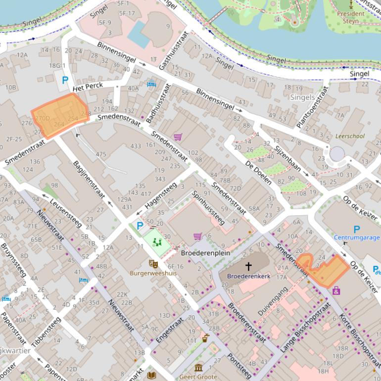 Kaart van postcodegebied 7411RC.