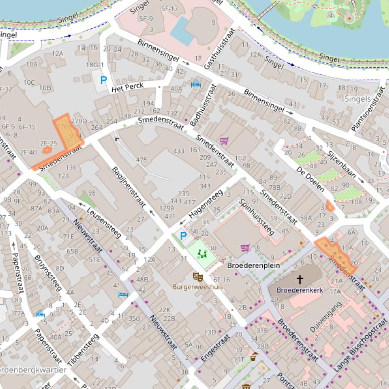 Kaart van postcodegebied 7411RD.