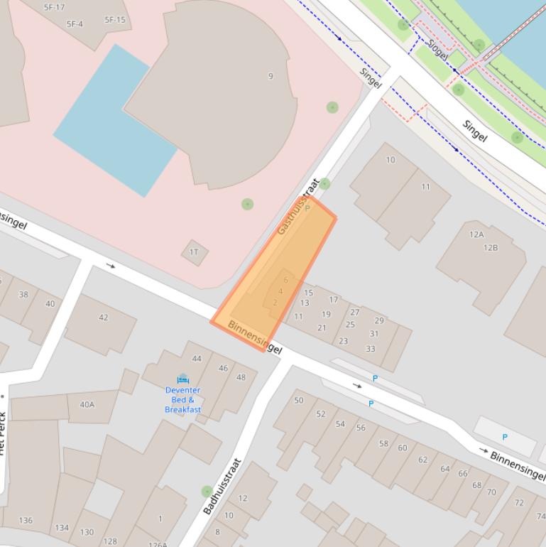 Kaart van postcodegebied 7411SB.