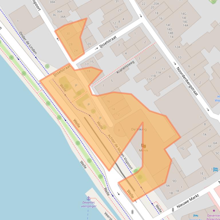 Kaart van postcodegebied 7411SL.