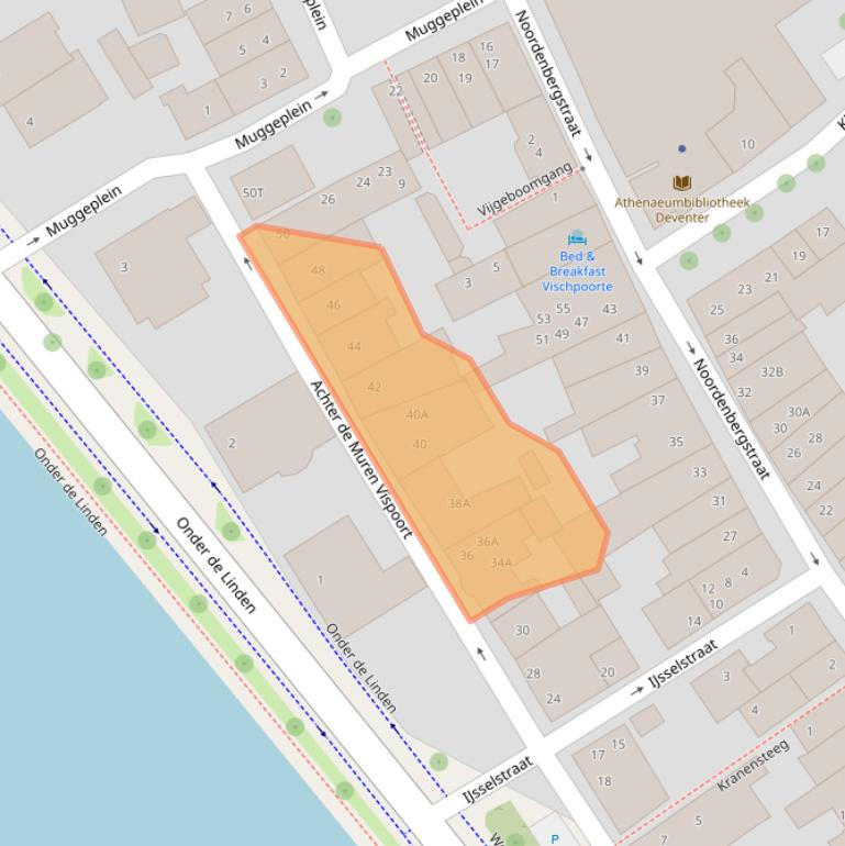 Kaart van postcodegebied 7411SM.