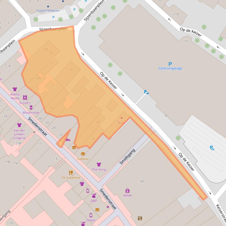 Kaart van postcodegebied 7411TA.