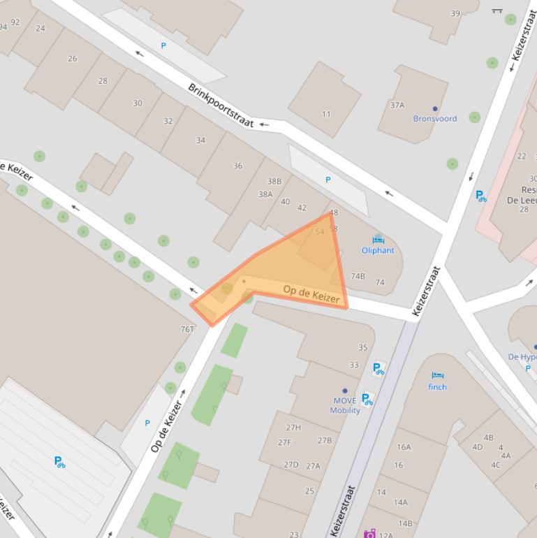 Kaart van postcodegebied 7411TB.