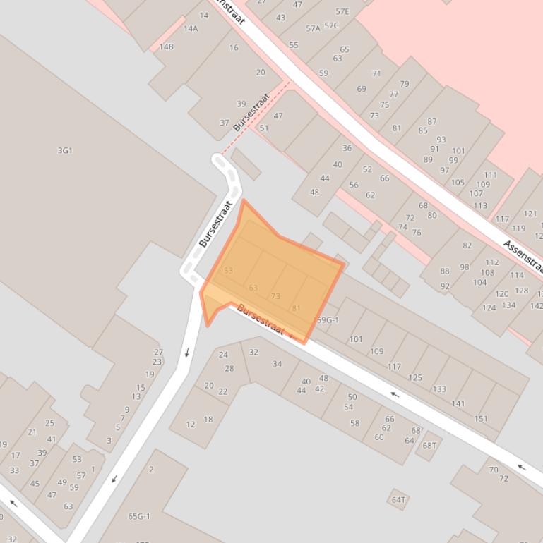 Kaart van postcodegebied 7411VD.