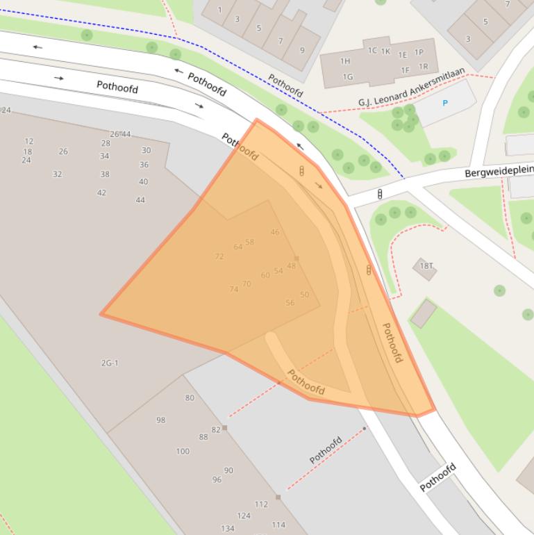 Kaart van postcodegebied 7411ZC.