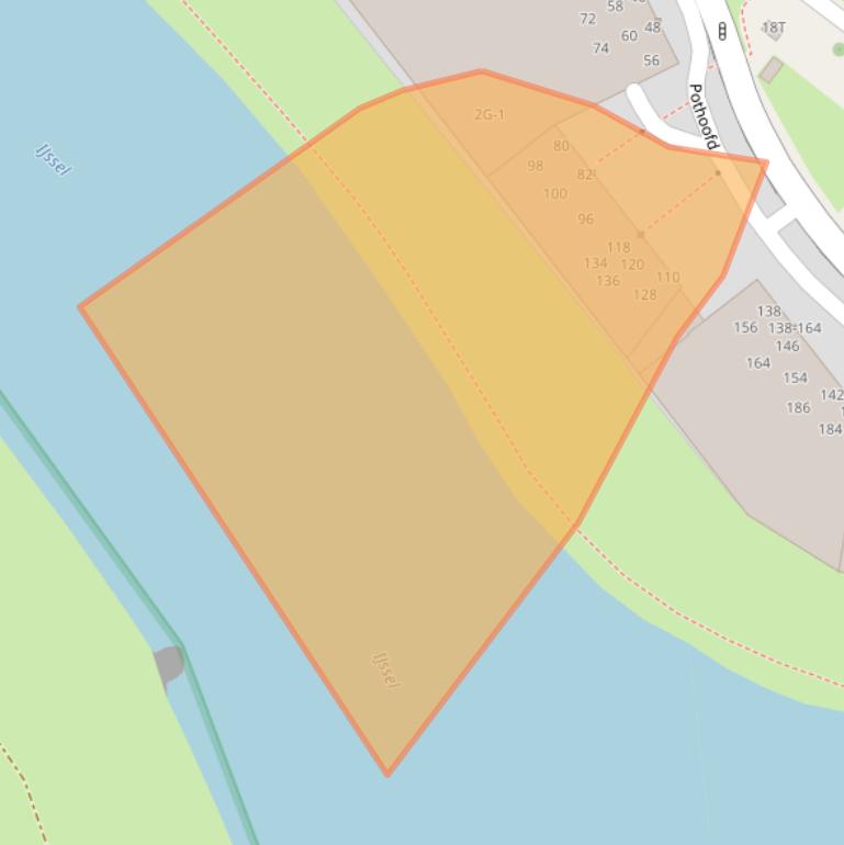 Kaart van postcodegebied 7411ZD.