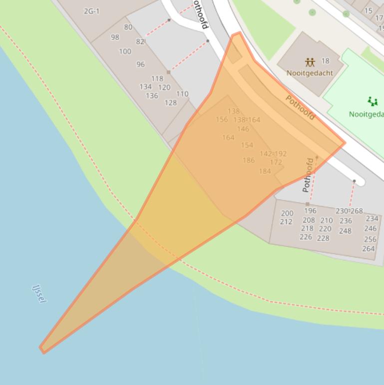 Kaart van postcodegebied 7411ZE.