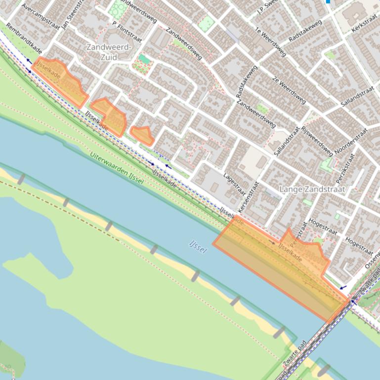 Kaart van postcodegebied 7412BL.