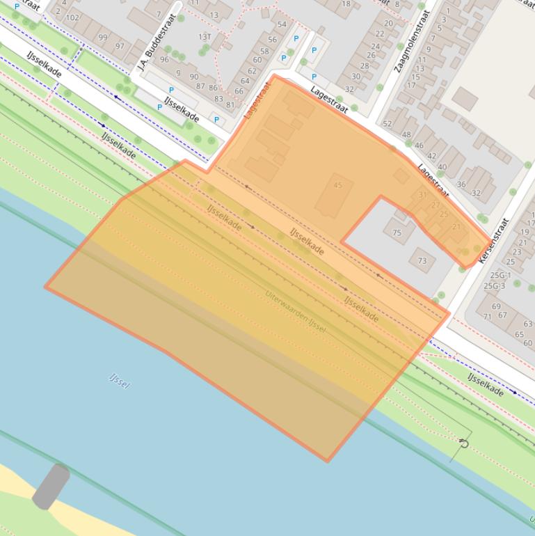 Kaart van postcodegebied 7412CA.